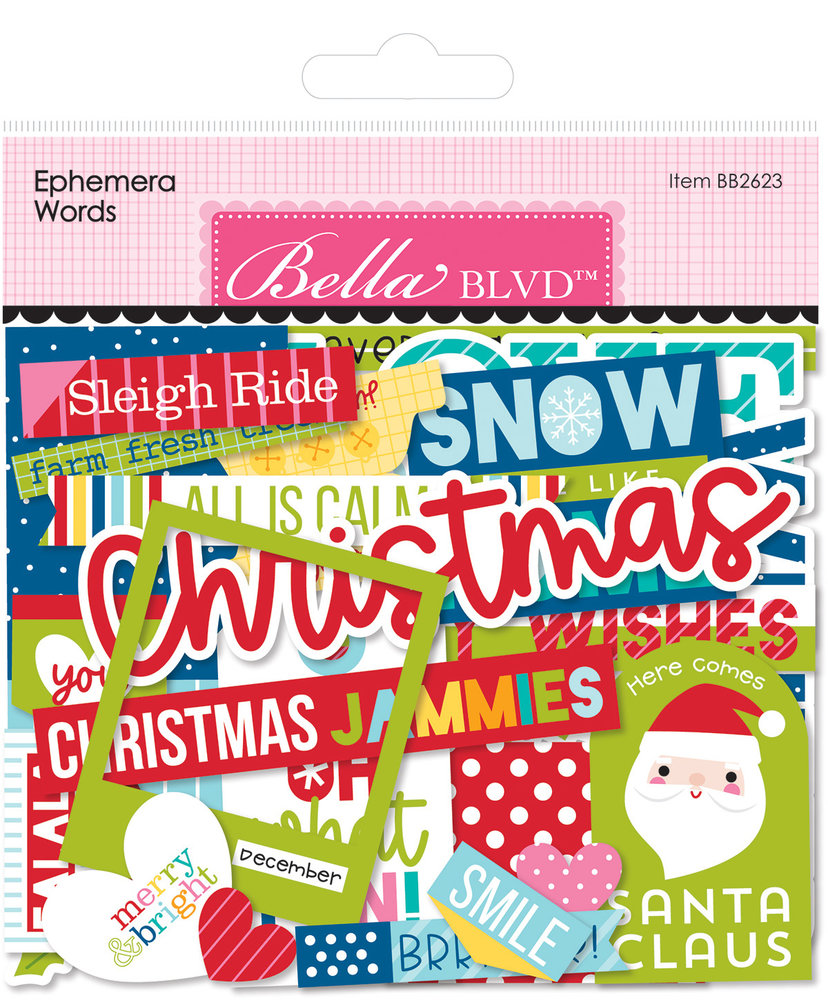 Bella BLVD The North Pole Ephemera Words (BB2623) (OUTLET)