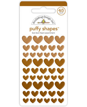 Doodlebug Design Bon Bon Heart Puffy Shapes (7719) (DISCONTINUED)