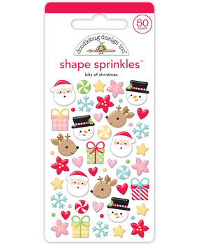 Doodlebug Design Bits Of Christmas Shape Sprinkles (7902) (DISCONTINUED)