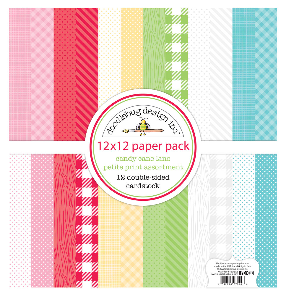 Doodlebug Design Candy Cane Lane 12x12 Inch Petite Prints Paper Pack (7945) (DISCONTINUED) Doodlebug Design Candy Cane Lane 12x12 Inch Petite Prints Paper Pack (7945) (DISCONTINUED)