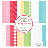 Doodlebug Design Candy Cane Lane 12x12 Inch Petite Prints Paper Pack (7945) (DISCONTINUED)