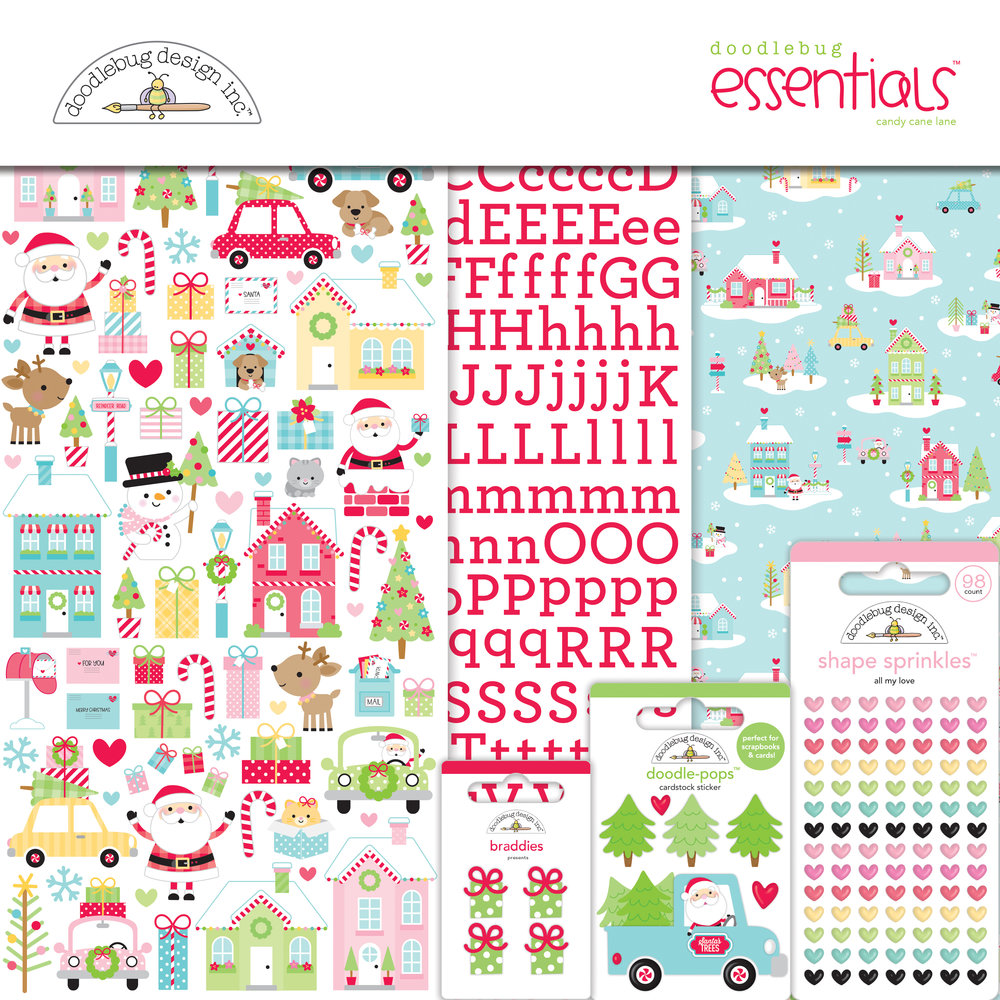 Doodlebug Design Candy Cane Lane Essentials Kit (7947) (DISCONTINUED) Doodlebug Design Candy Cane Lane Essentials Kit (7947) (DISCONTINUED)