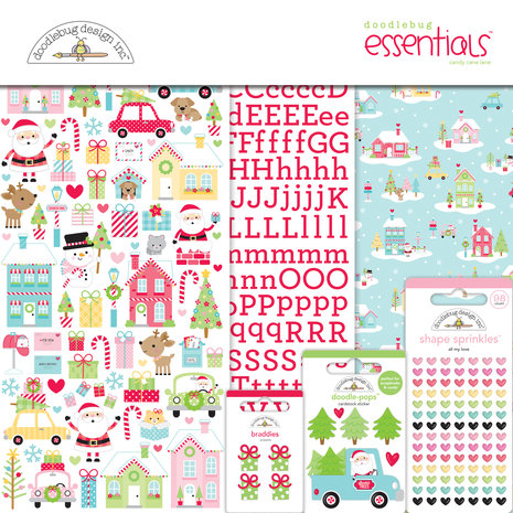 Doodlebug Design Candy Cane Lane Essentials Kit (7947) (DISCONTINUED) Doodlebug Design Candy Cane Lane Essentials Kit (7947) (DISCONTINUED)