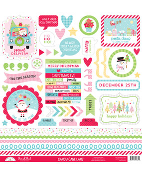 Doodlebug Design Candy Cane Lane This & That Stickers (7931) (DISCONTINUED) Doodlebug Design Candy Cane Lane This & That Stickers (7931) (DISCONTINUED)