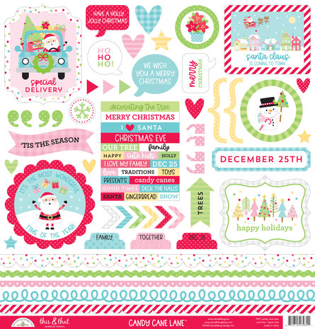 Doodlebug Design Candy Cane Lane This & That Stickers (7931) (DISCONTINUED) Doodlebug Design Candy Cane Lane This & That Stickers (7931) (DISCONTINUED)