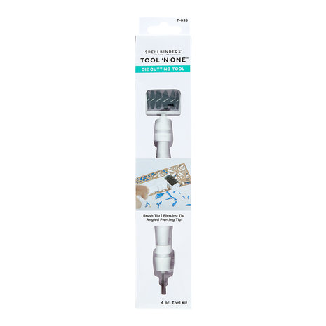Spellbinders Tool n' One Die Cutting Tool White (T-035) Spellbinders Tool n' One Die Cutting Tool White (T-035)