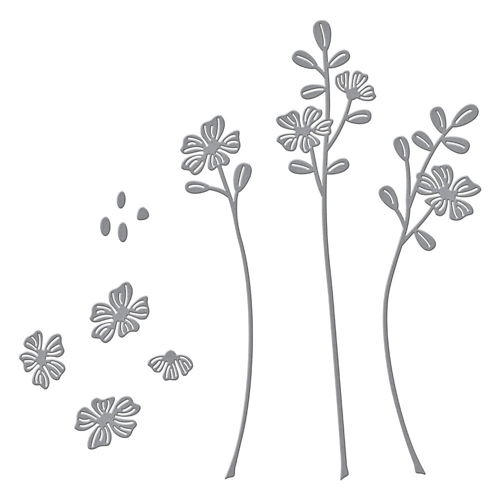 Spellbinders Sealed Blooms Etched Dies (S3-457)