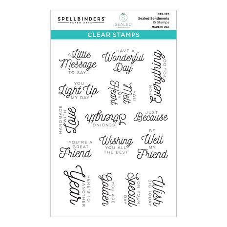 Spellbinders Sealed Sentiments Clear Stamp (STP-122) (OUTLET)