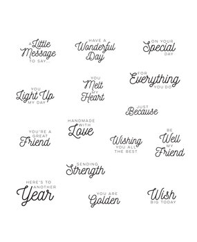 Spellbinders Sealed Sentiments Clear Stamp (STP-122) (OUTLET)