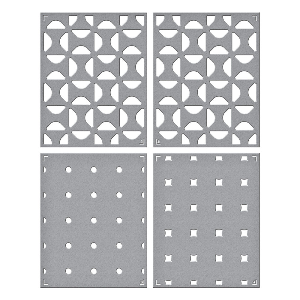 Spellbinders Layered Geometric Flower Stencils (STN-031) (OUTLET) Spellbinders Layered Geometric Flower Stencils (STN-031) (OUTLET)