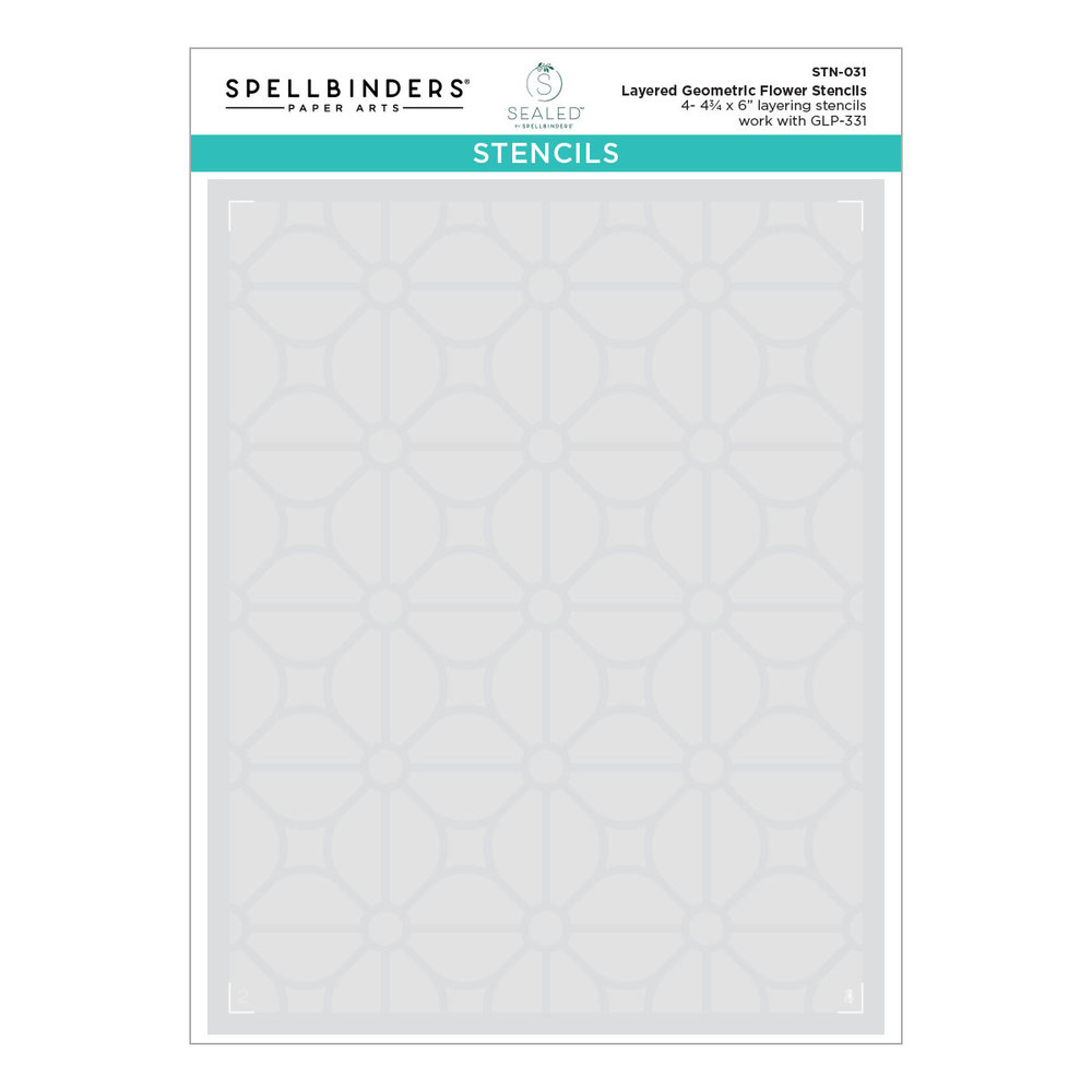 Spellbinders Layered Geometric Flower Stencils (STN-031) (OUTLET) Spellbinders Layered Geometric Flower Stencils (STN-031) (OUTLET)
