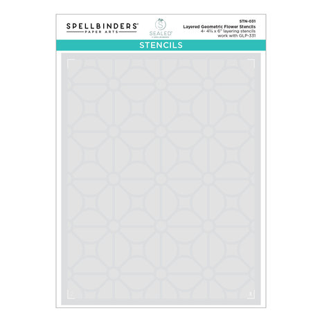 Spellbinders Layered Geometric Flower Stencils (STN-031) (OUTLET) Spellbinders Layered Geometric Flower Stencils (STN-031) (OUTLET)