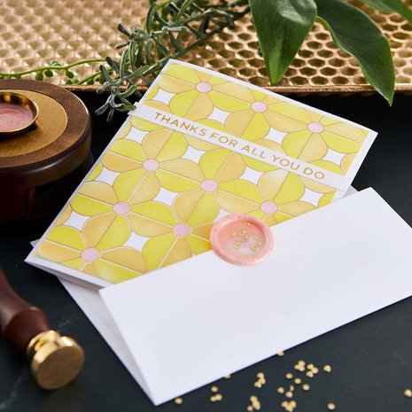 Spellbinders Layered Geometric Flower Stencils (STN-031) (OUTLET) Spellbinders Layered Geometric Flower Stencils (STN-031) (OUTLET)