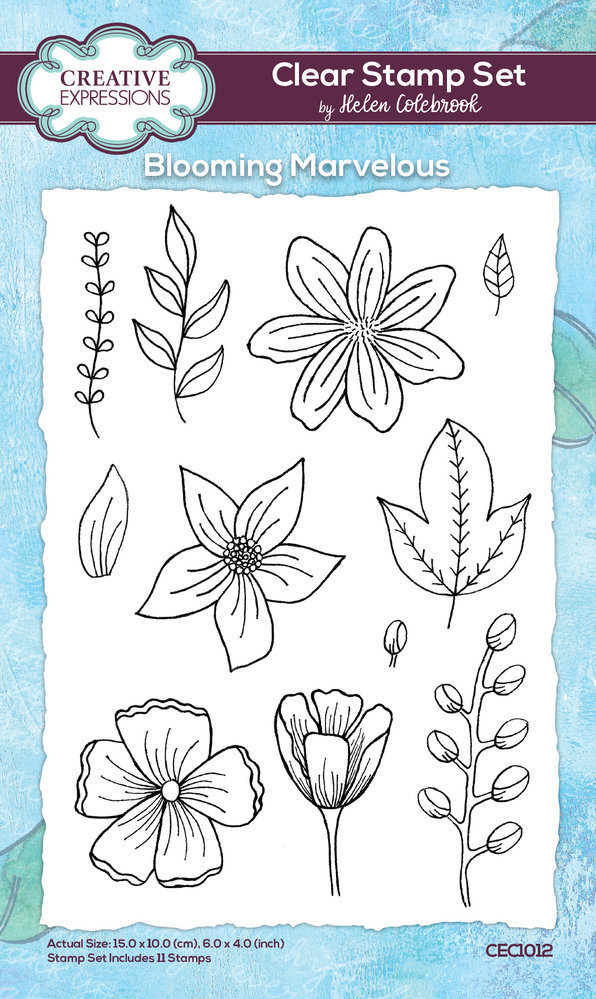 Creative Expressions Helen Colebrook Clear Stamp A6 Blooming Marvelous (CEC1012) (OUTLET) Creative Expressions Helen Colebrook Clear Stamp A6 Blooming Marvelous (CEC1012) (OUTLET)