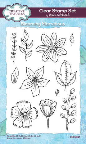 Creative Expressions Helen Colebrook Clear Stamp A6 Blooming Marvelous (CEC1012) (OUTLET) Creative Expressions Helen Colebrook Clear Stamp A6 Blooming Marvelous (CEC1012) (OUTLET)