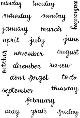 Creative Expressions Helen Colebrook Clear Stamp A6 Planning Essentials (CEC1014) (OUTLET) Creative Expressions Helen Colebrook Clear Stamp A6 Planning Essentials (CEC1014) (OUTLET)