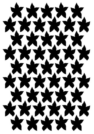 Creative Expressions Helen Colebrook Stencil A5 Star Lily Field (CEST087) (OUTLET)