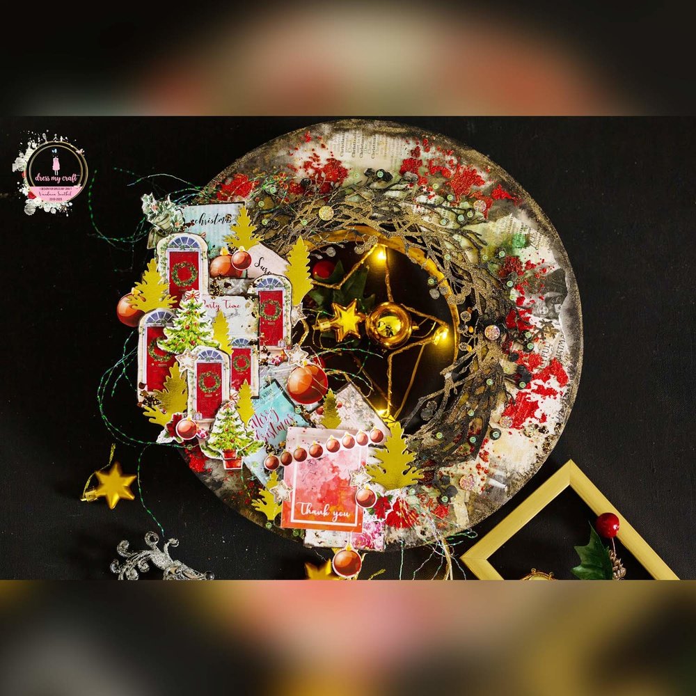 Dress My Craft Christmas Bells 6x6 Inch Paper Pad (DMCP2421) (OUTLET)