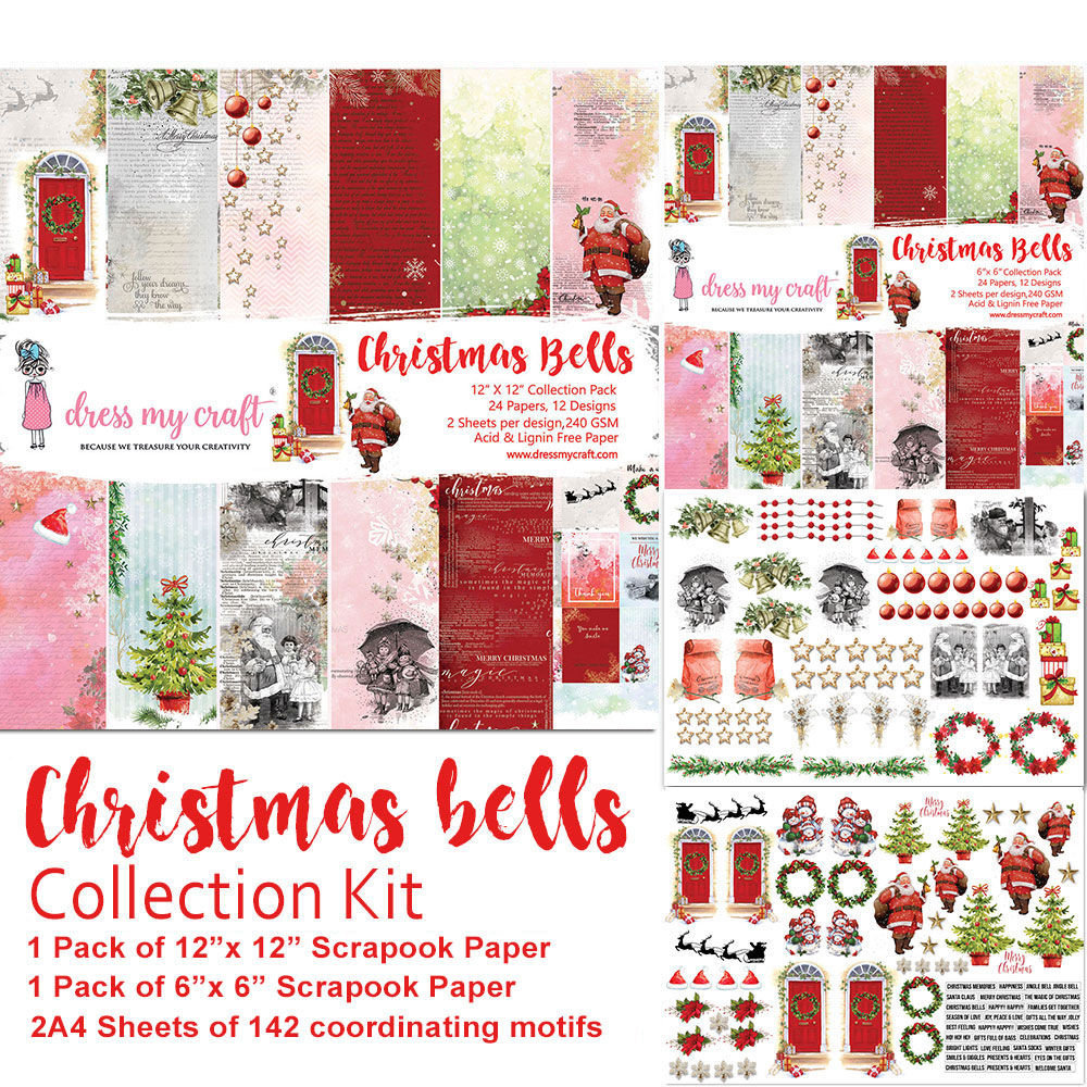 Dress My Craft Christmas Bells Collection Kit (DMCP2487) (OUTLET) Dress My Craft Christmas Bells Collection Kit (DMCP2487) (OUTLET)