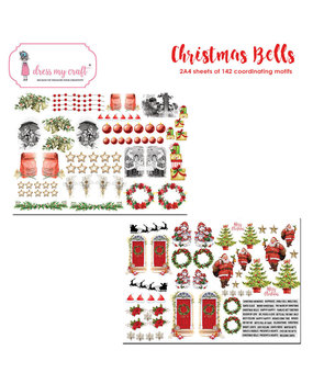 Dress My Craft Christmas Bells Motif Sheet (2pcs) (DMCP2454) (OUTLET)