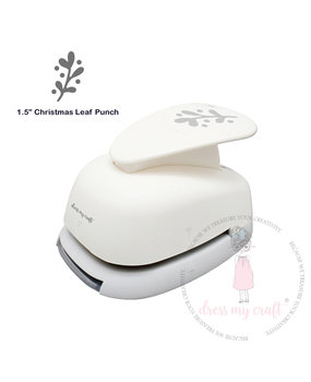 Dress My Craft Christmas Leaf Punch 1,5 Inch (DMCT5197) (OUTLET)