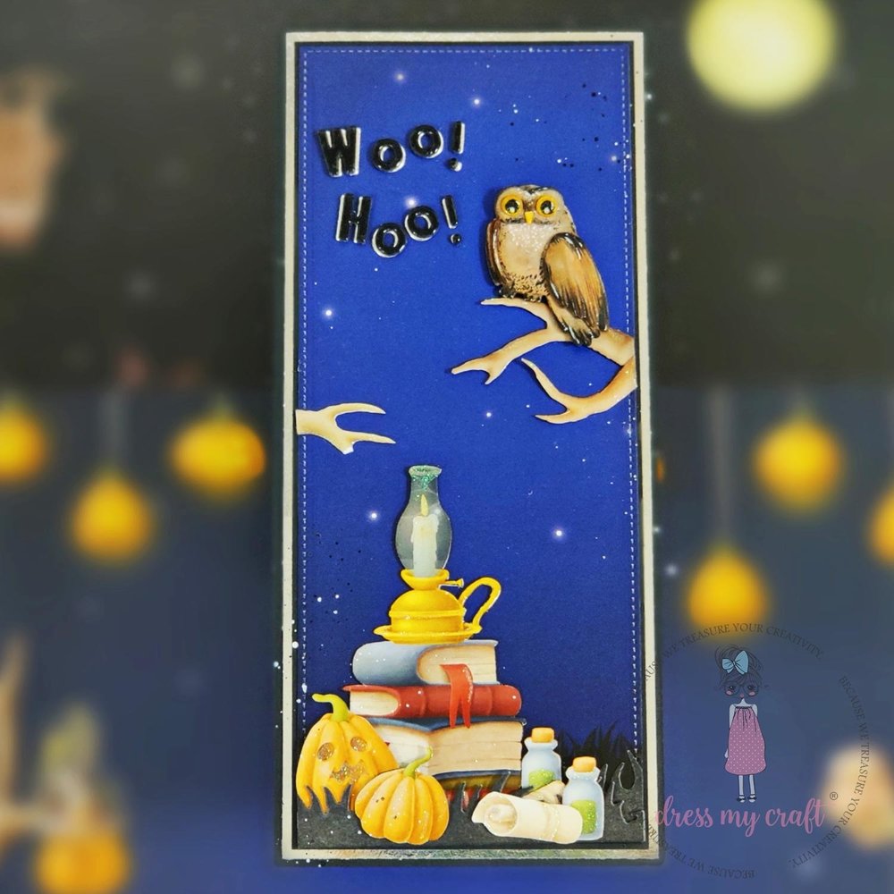 Dress My Craft Cutting Die Basic Designer Halloween Owl & Pot (DMCD6358) (OUTLET) Dress My Craft Cutting Die Basic Designer Halloween Owl & Pot (DMCD6358) (OUTLET)