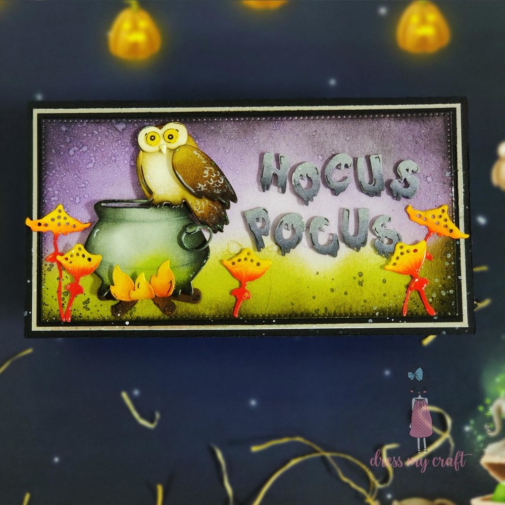 Dress My Craft Cutting Die Basic Designer Halloween Owl & Pot (DMCD6358) (OUTLET) Dress My Craft Cutting Die Basic Designer Halloween Owl & Pot (DMCD6358) (OUTLET)