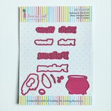 Dress My Craft Cutting Die Basic Designer Halloween Owl & Pot (DMCD6358) (OUTLET)