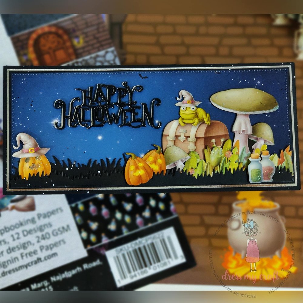 Dress My Craft Cutting Die Basic Designer Happy Halloween (DMCD6369) (OUTLET) Dress My Craft Cutting Die Basic Designer Happy Halloween (DMCD6369) (OUTLET)