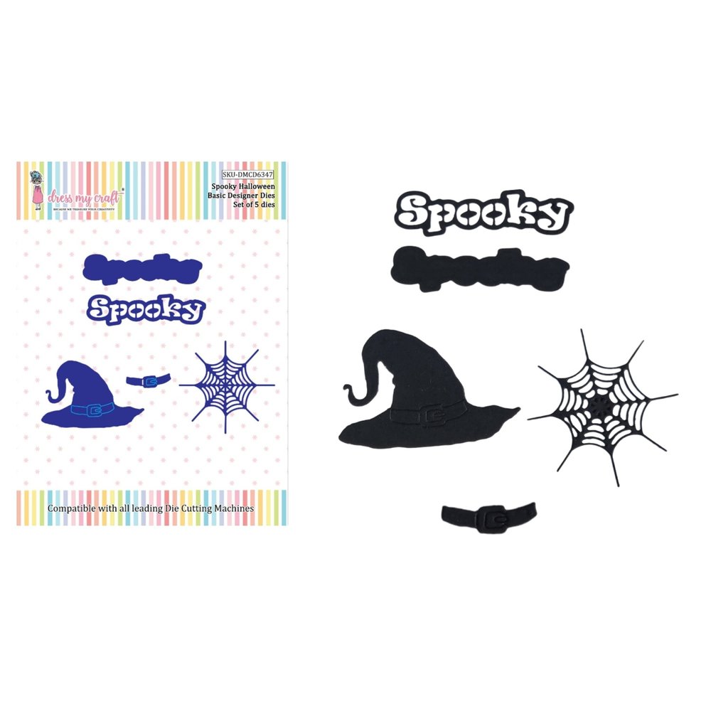 Dress My Craft Cutting Die Basic Designer Spooky Halloween (DMCD6347) (OUTLET) Dress My Craft Cutting Die Basic Designer Spooky Halloween (DMCD6347) (OUTLET)