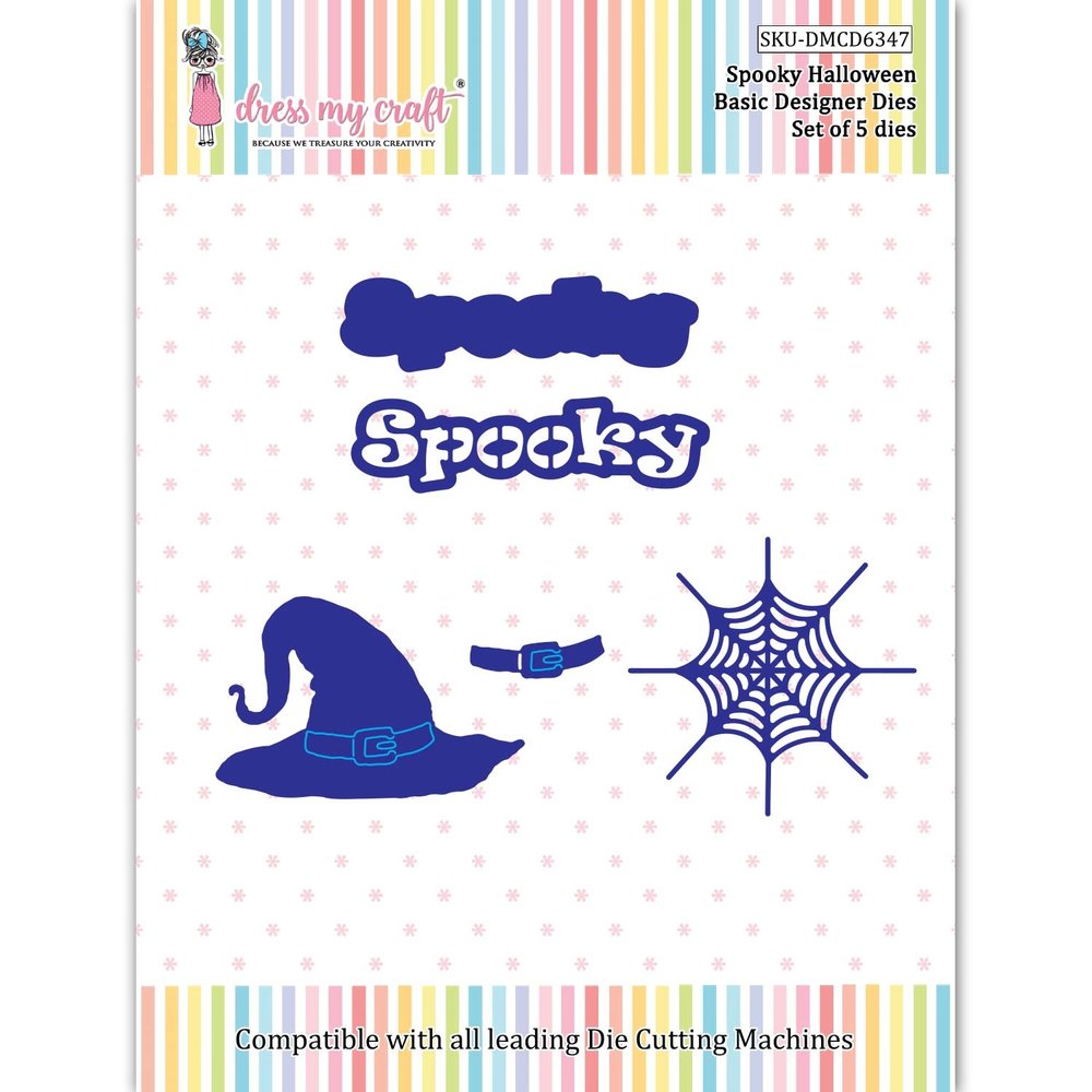 Dress My Craft Cutting Die Basic Designer Spooky Halloween (DMCD6347) (OUTLET) Dress My Craft Cutting Die Basic Designer Spooky Halloween (DMCD6347) (OUTLET)