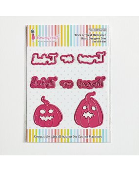 Dress My Craft Cutting Die Basic Designer Trick Or Treat Halloween (DMCD6380) (OUTLET)