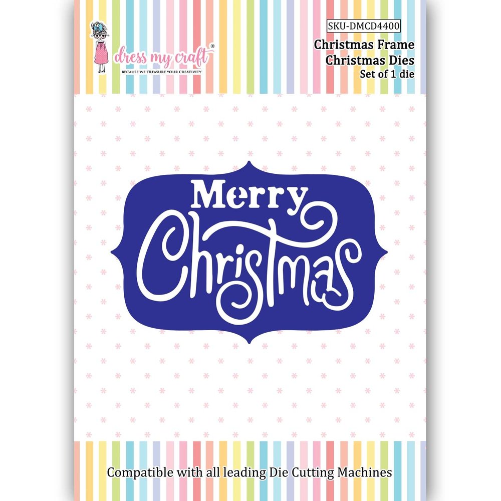 Dress My Craft Cutting Die Christmas Christmas Frame (DMCD4400) (OUTLET)