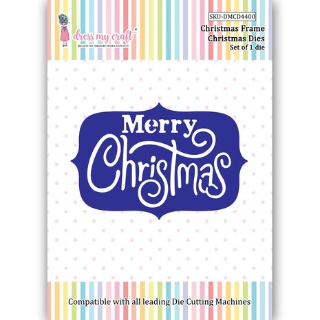 Dress My Craft Cutting Die Christmas Christmas Frame (DMCD4400) (OUTLET)