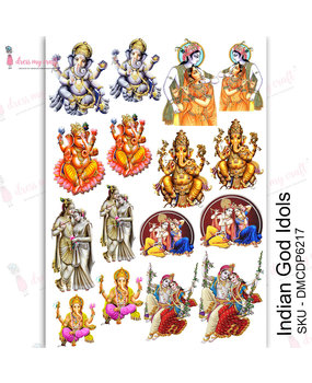 Dress My Craft Transfer Me Indian God Idols (DMCDP6217) (OUTLET)