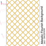Dress My Craft Transfer Me Metallic Flourish Background (DMCDP6096) (OUTLET)
