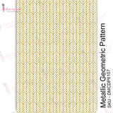 Dress My Craft Transfer Me Metallic Geometric Pattern (DMCDP6107) (OUTLET)