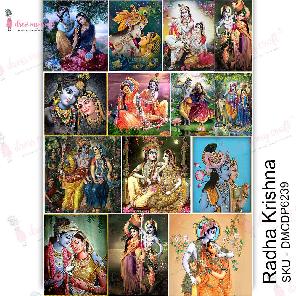 Dress My Craft Transfer Me Radha Krishna (DMCDP6239) (OUTLET)