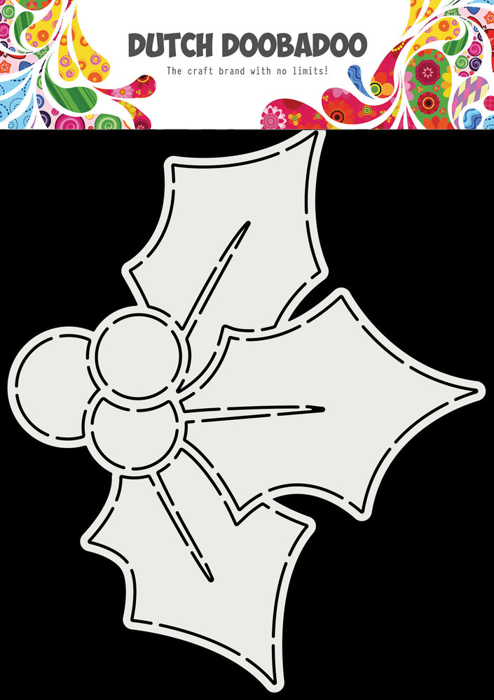 Dutch Doobadoo Dutch Card Art A5 Christmas Holly (470.784.179) (OUTLET)
