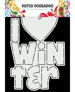 Dutch Doobadoo Dutch Card Art A5 I Love Winter (470.784.177) (DISCONTINUED)