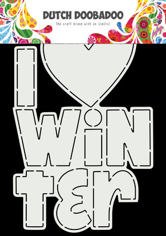 Dutch Doobadoo Dutch Card Art A5 I Love Winter (470.784.177) (OUTLET)