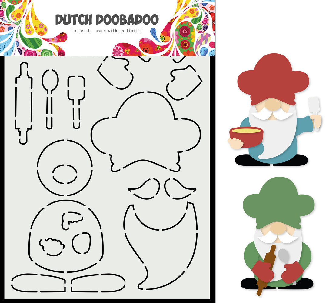 Dutch Doobadoo Dutch Card Art Build Up A5 Cooking Gnome (470.784.051) (OUTLET)