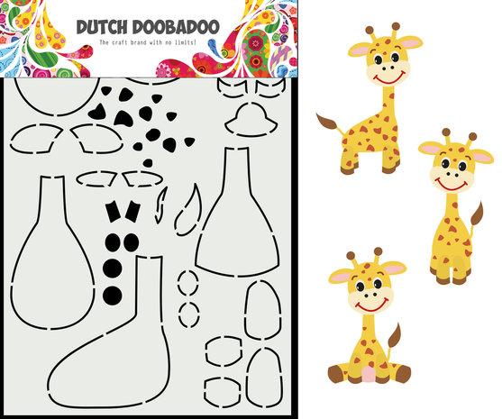 Dutch Doobadoo Dutch Card Art Build Up A5 Giraffe (470.713.864) (OUTLET)