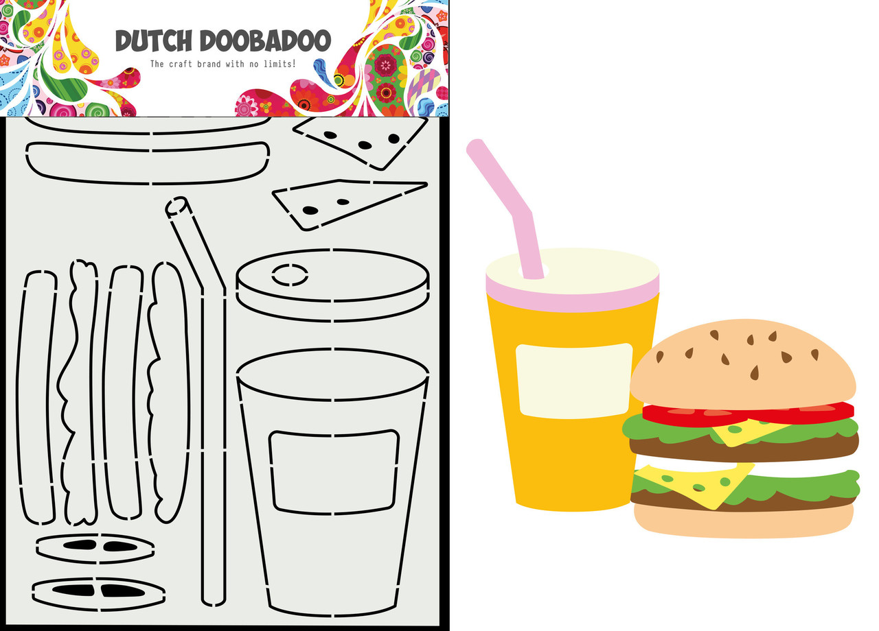 Dutch Doobadoo Dutch Card Art Build Up A5 Hamburger (470.784.141) (OUTLET)