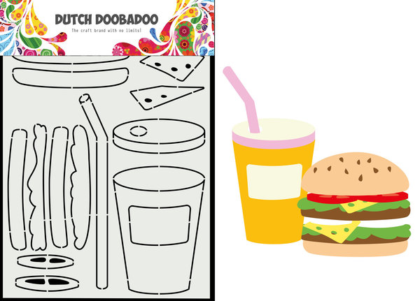 Dutch Doobadoo Dutch Card Art Build Up A5 Hamburger (470.784.141) (OUTLET)
