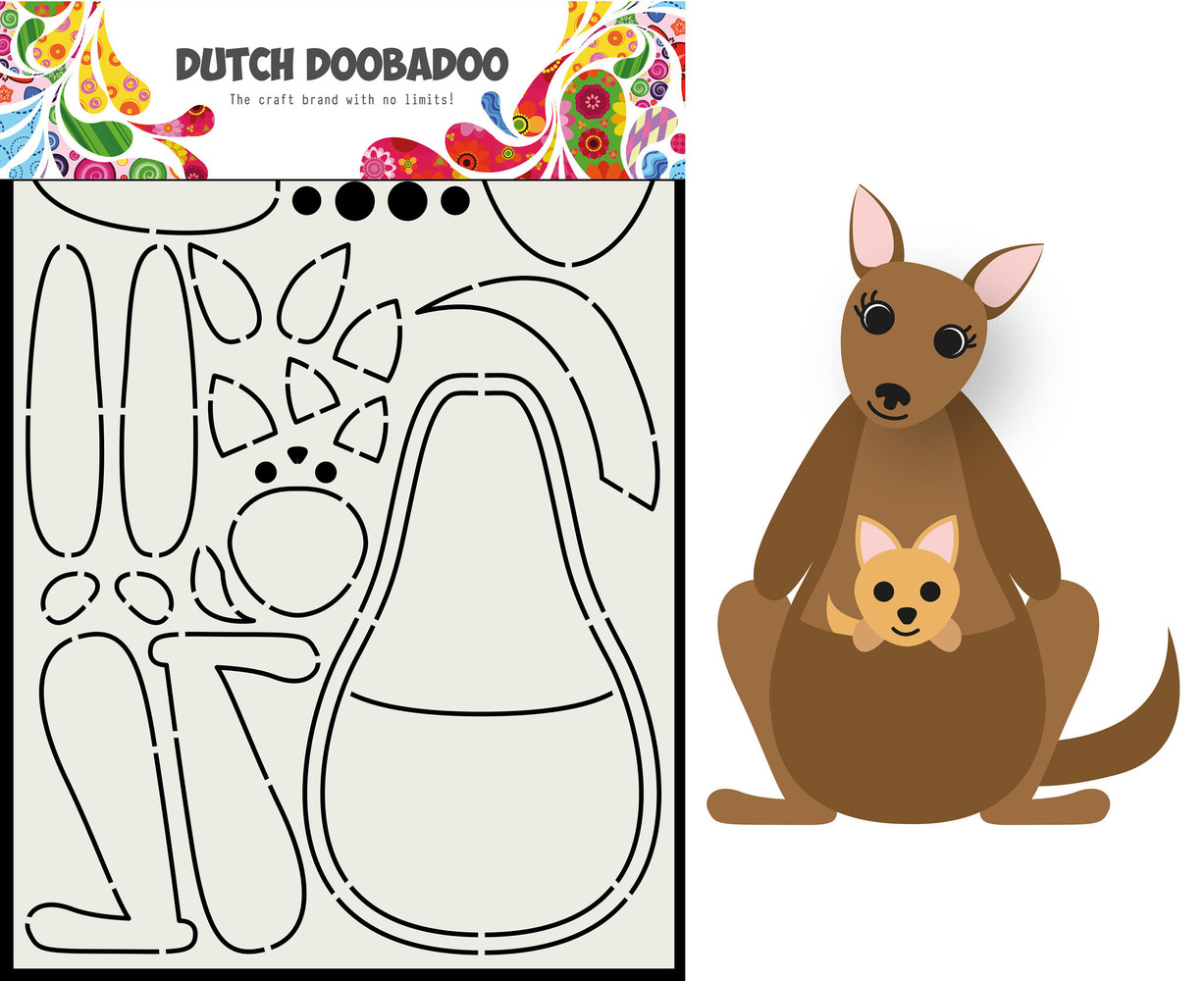 Dutch Doobadoo Dutch Card Art Build Up A5 Kangaroo (470.713.841) (OUTLET)
