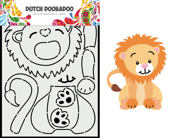 Dutch Doobadoo Dutch Card Art Build Up A5 Lion (470.713.881) (OUTLET)