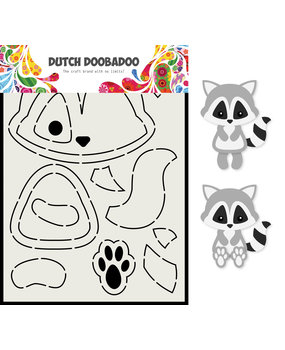 Dutch Doobadoo Dutch Card Art Build Up A5 Raccoon (470.713.817) (DISCONTINUED)