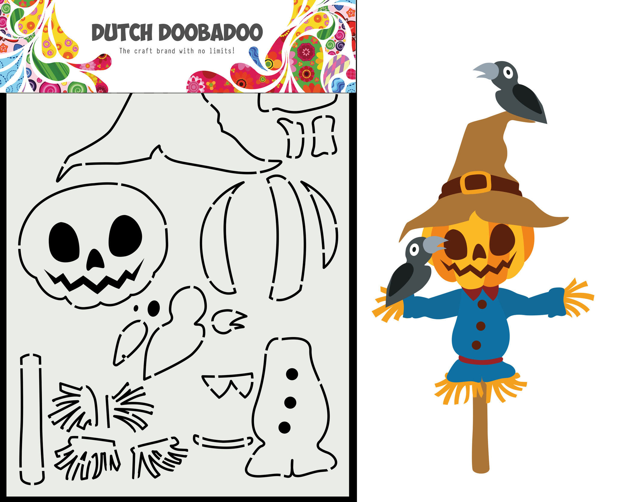 Dutch Card Art Build Up A5 Scarecrow (470.784.162) - Craftlines B.V.