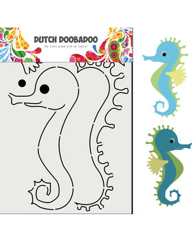 Dutch Doobadoo Dutch Card Art Build Up A5 Seahorse (470.713.848) (DISCONTINUED)